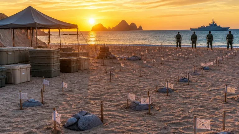 Los Cabos: autoridades aseguran cerca de 10 mil huevos de tortuga golfina en Playa El Médano