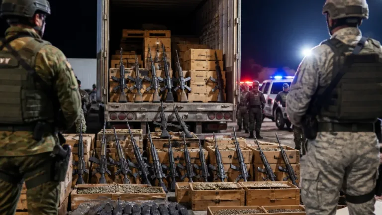 Mazatlán: detienen a dos y aseguran arsenal con 19 armas largas y más de 15 mil cartuchos