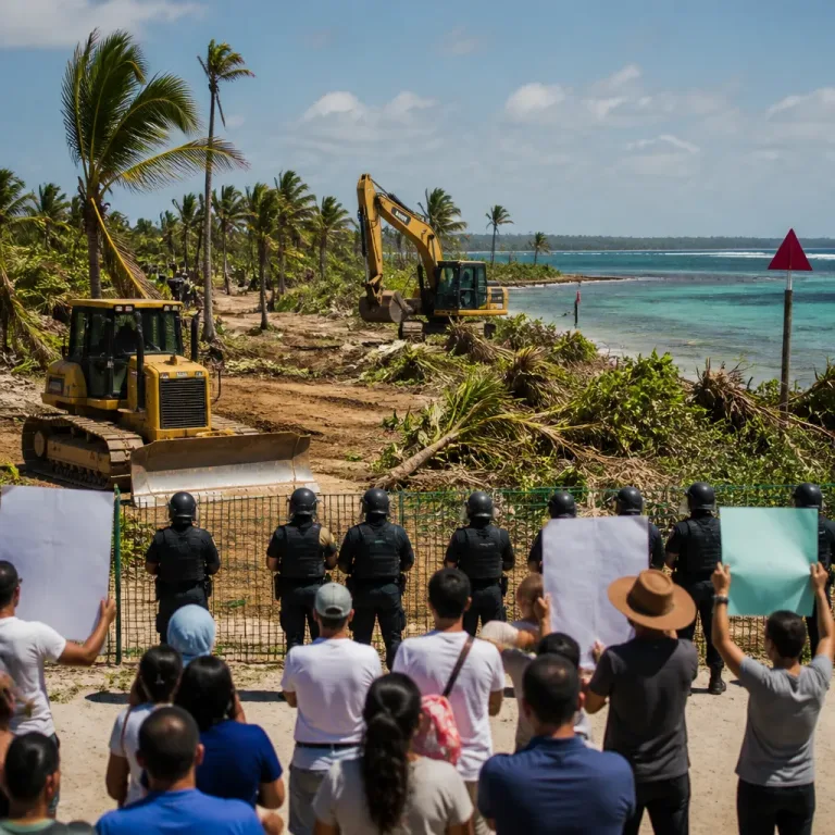 Comunidades del oeste denuncian daño ambiental por obras que afectan reserva marina y humedales