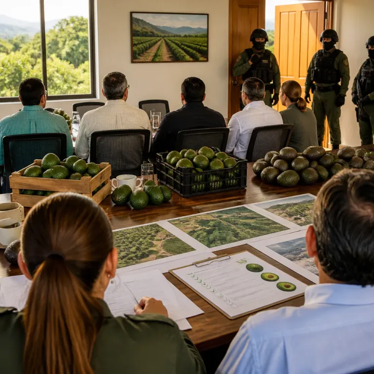 Michoacán y productores de aguacate acuerdan mesas de trabajo por seguridad y trazabilidad ambiental