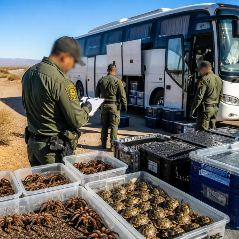 Profepa asegura 95 ejemplares silvestres en autobús en Chihuahua; especies están protegidas