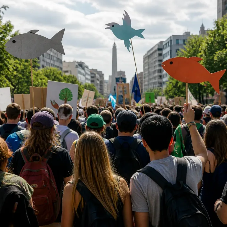 Cientos protestan en Chile contra lo que llaman retrocesos ambientales y por los animales