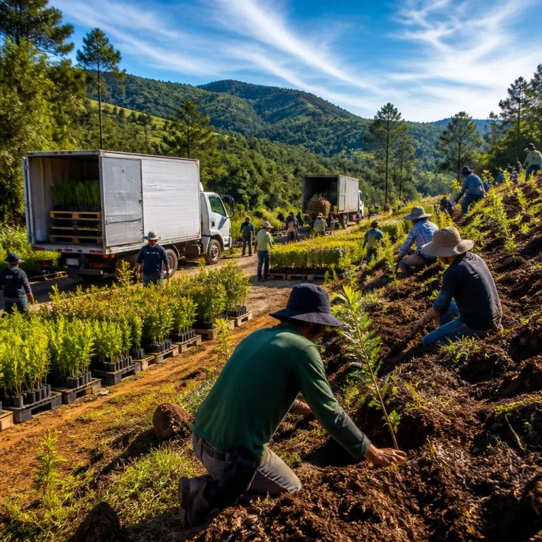 Puebla acelera reforestación con plan de más de 2 millones de árboles y entrega masiva de plantas