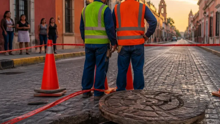 Merida: registros eléctricos dañados en el Centro Histórico representan riesgo grave para transeúntes