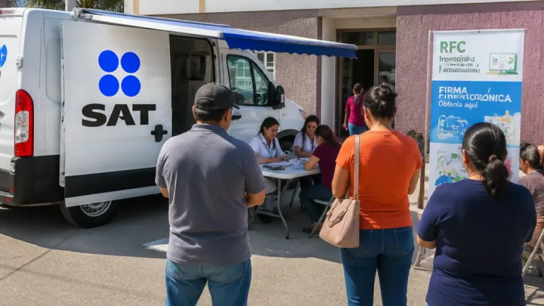 Módulo móvil del SAT concluye atención en Nuevo Progreso; interés para contribuyentes de Progreso