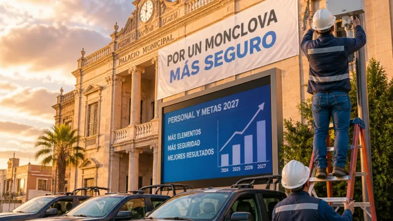Monclova destina más de 250 mdp a seguridad; alcalde presenta avance y metas para 2027