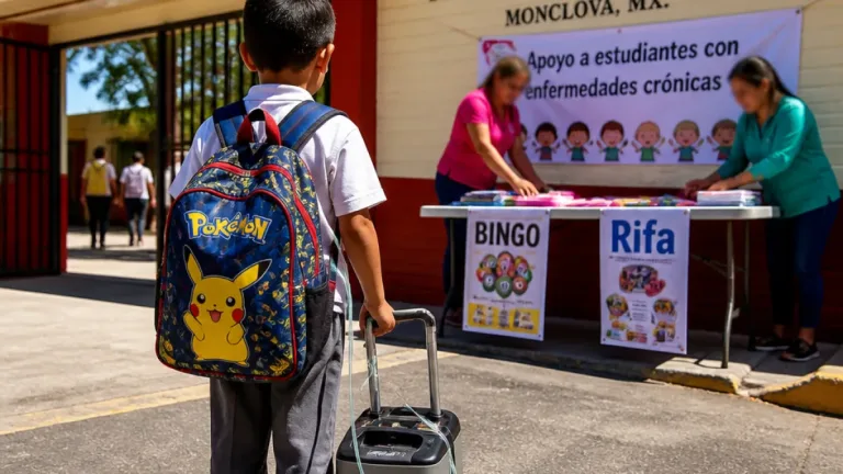 Monclova: niña de 8 años regresa a la primaria mientras enfrenta fibrosis quística