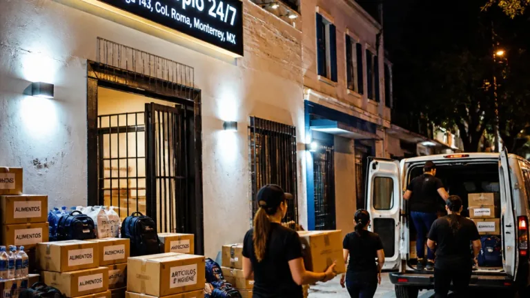 Monterrey abre centro de acopio 24/7 para ayudar a las familias afectadas por el sismo en Colombia