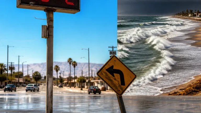 Monzón mexicano deja calor extremo y lluvias fuertes en Baja California; Mexicali superará 40 °C