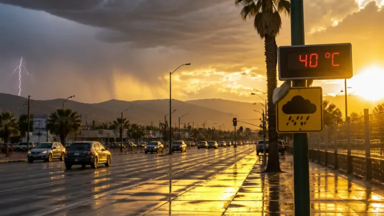 Monzón y corriente en chorro provocan lluvias y calor extremo en el noroeste; Baja California tendrá chubascos
