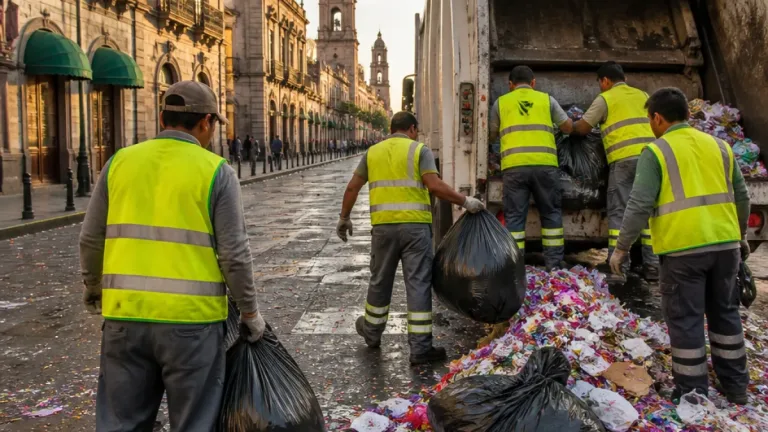 Morelia: brigadas retiraron más de 70 toneladas de basura tras festejos patrios