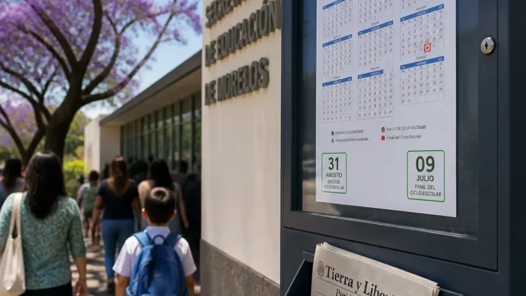 Morelos fija inicio y cierre del ciclo 2026-2027 y publica calendario oficial