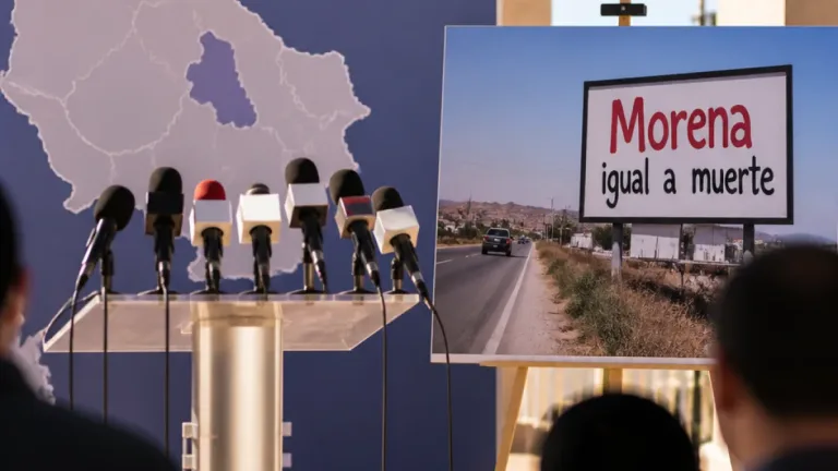 Morena interpone queja ante el INE por espectaculares con leyenda “Morena igual a muerte” en Chihuahua