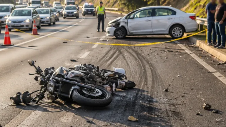 Naucalpan: motociclista grave tras choque; conductor habría dado vuelta prohibida y huyó