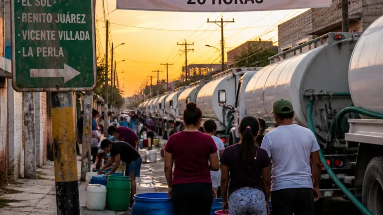Nezahualcoyotl: corte de agua por 20 horas afectará a nueve colonias tras reparación en Línea Maestra