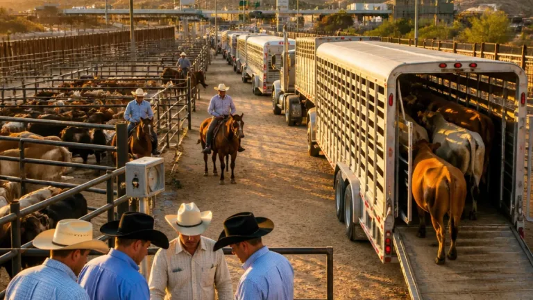 Nogales en espera: exportación de ganado depende de autorización de EU y preocupa a ganaderos