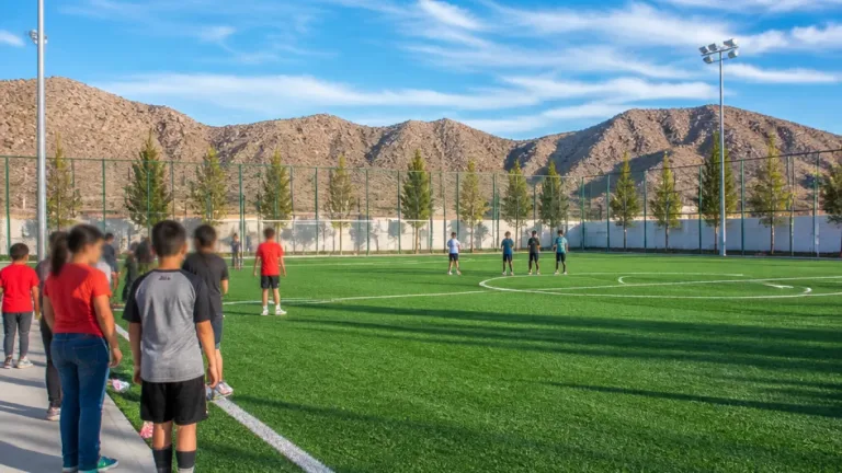 Nogales: rehabilitan cancha de fútbol 7 en Bosques de los Nogales para uso familiar