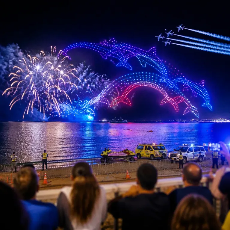 Drones, acrobacias y pirotecnia cerrarán la Festa al Cel de Salou con un espectáculo sobre el Mediterráneo