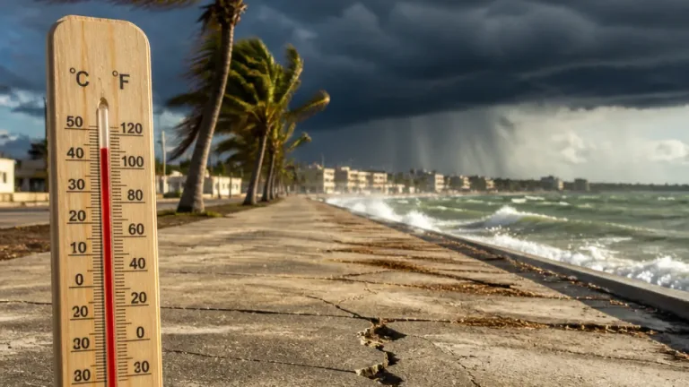 Onda Tropical 34 traerá lluvias, rachas de hasta 60 km/h y calor de hasta 41 °C en Yucatán