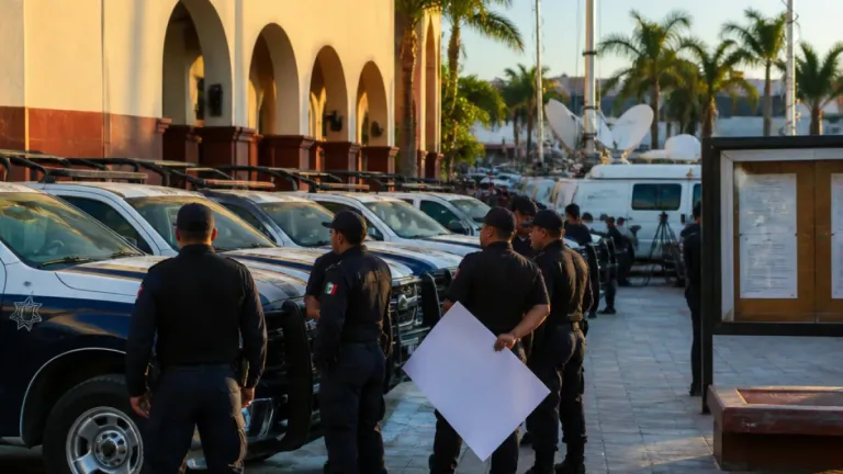 Paro de policías en Bahía de Banderas tras detención de nueve elementos