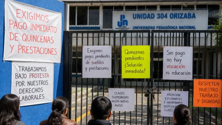 Paro en la UPN de Orizaba suspende clases y exige pagos y prestaciones pendientes