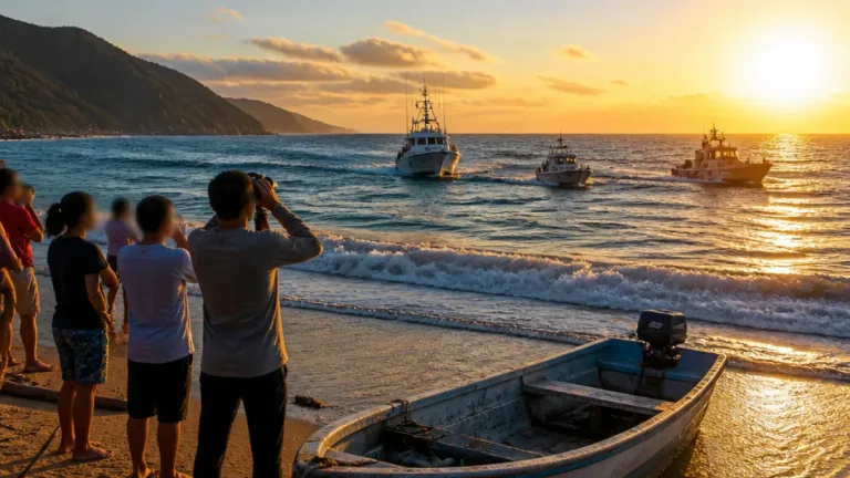 Permanece búsqueda por aire y mar de dos pescadores desaparecidos en costas de Tonalá