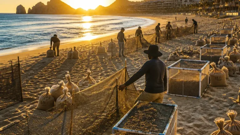 Pico de anidación en Los Cabos: protegen 263 nidos y casi 27 mil huevos en Cabo San Lucas