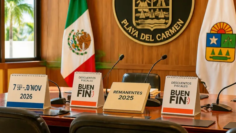 Playa del Carmen aprueba descuentos fiscales por Buen Fin y uso de remanentes municipales