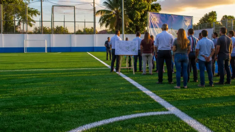 Poza Rica: inauguran cancha en Prensa Nacional y anuncian proyecto para agua potable