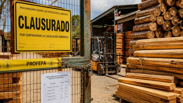 Profepa asegura más de 700 m³ de madera y clausura dos aserraderos en Comitán