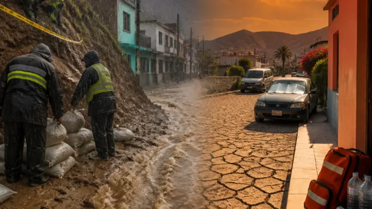 Protección Civil emite alerta por lluvias intensas y temperaturas extremas que afectan a Baja California
