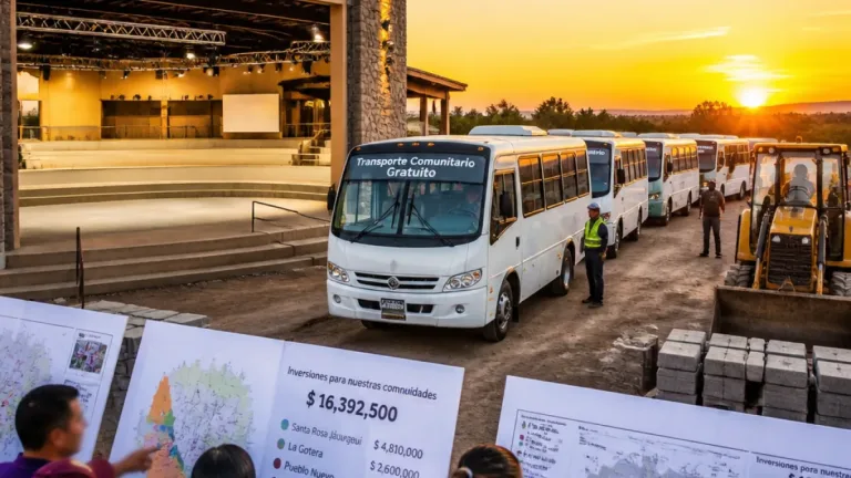 Querétaro impulsa obras y transporte comunitario gratis para fortalecer Santa Rosa Jáuregui