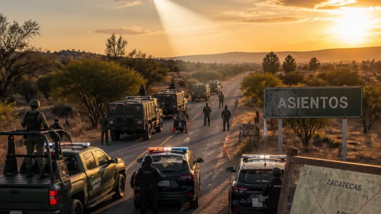 Refuerzan operativo fronterizo 'Sagaz' en Asientos con apoyo aéreo y coordinación con Zacatecas
