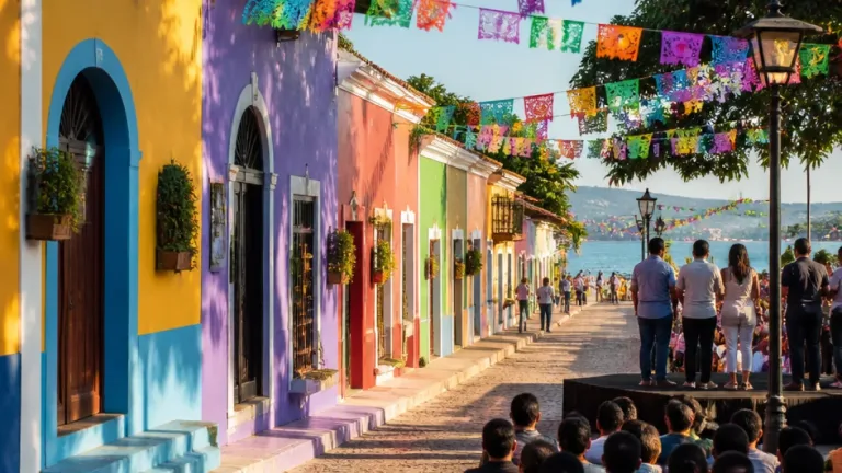 Renovación de fachadas transforma la calle de la Amargura en Coatetelco dentro de Rutas Mágicas de Color