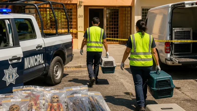 Rescatan en Xalapa a más de una docena de perros y un gato tras denuncia por maltrato