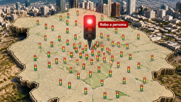 Robo a persona, único delito en rojo en Nuevo León a escala estatal; 20 semáforos en rojo en julio