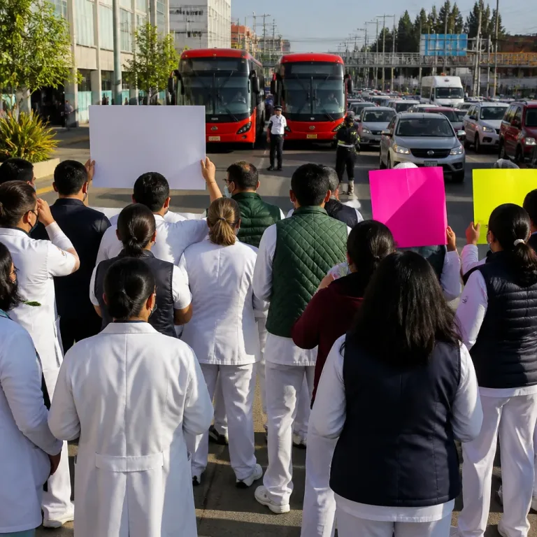 Protestas en Edomex por falta de pagos paralizan circulación y exigen quincenas atrasadas