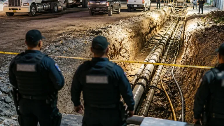 Santa Catarina: cateo federal asegura tomas clandestinas, pipa y arma en zona industrial