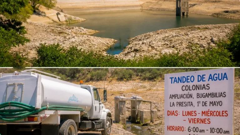 Sequía reduce en Ciudad Victoria la aportación de La Peñita y pozos, tensando el abasto