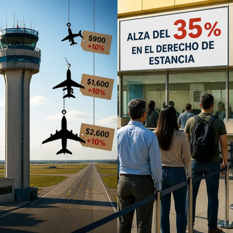 Hacienda propone aumentar derechos por uso del espacio aéreo y servicios migratorios para 2027