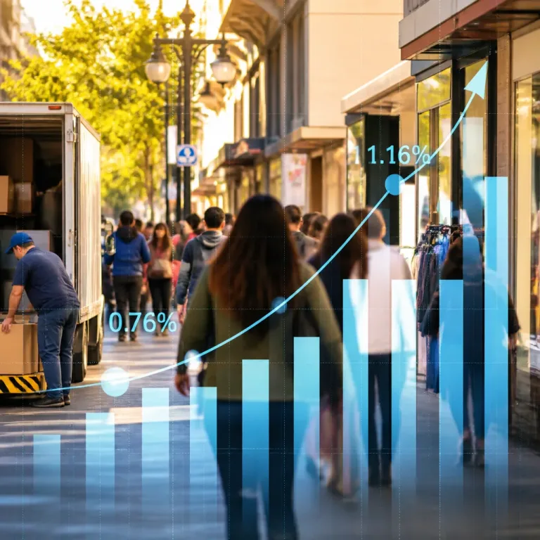 Actividad económica de México crece 0.76% en julio impulsada por comercio y servicios