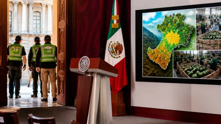 Sheinbaum promete mesa permanente y seguridad para exportadores de aguacate de Michoacán