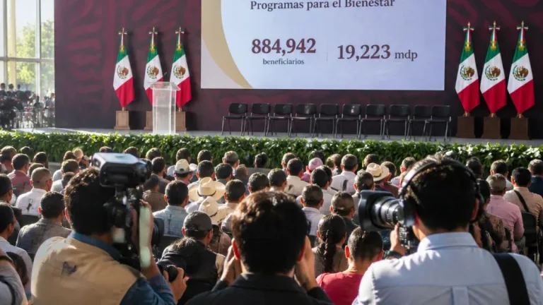 Sheinbaum reporta 884,942 beneficiarios y 19,223 mdp en programas sociales para Coahuila