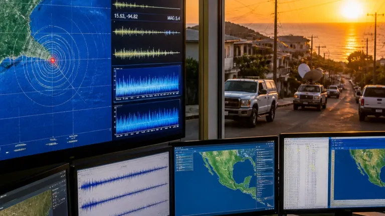 Sismo de magnitud 4.0 sacude área sureste de Salina Cruz; autoridades mantienen vigilancia