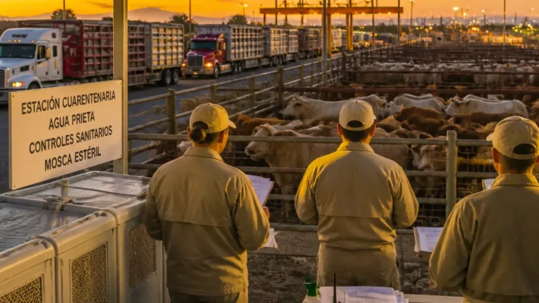 Sonora reactiva exportaciones de ganado a EU mientras refuerza controles sanitarios tras dos casos de gusano barrenador