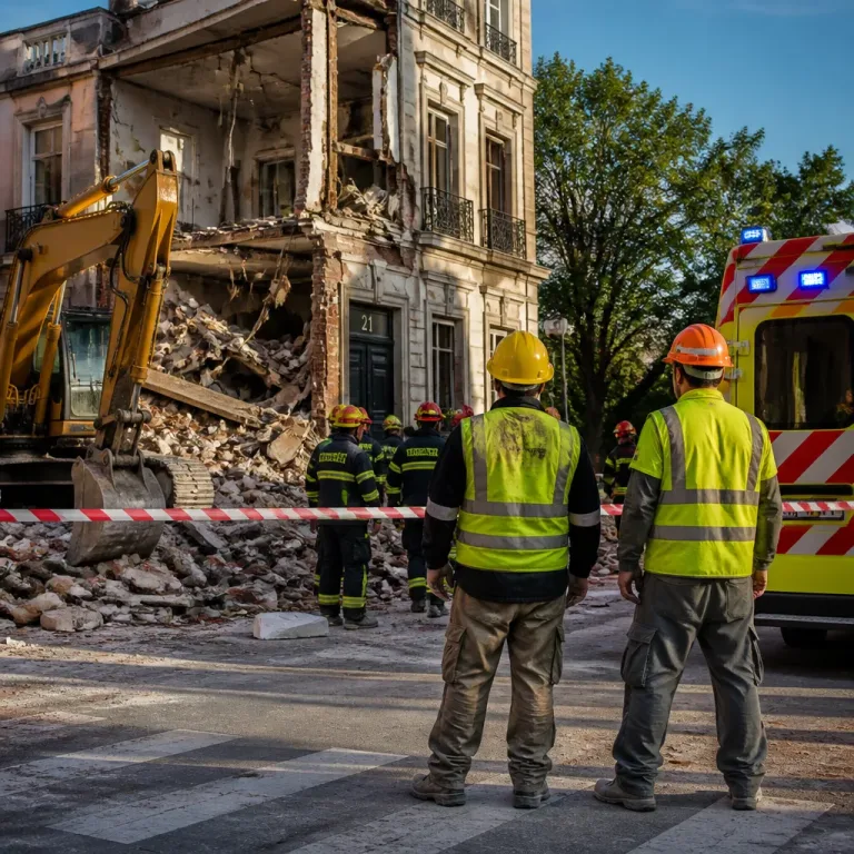 Derrumbe en demolición en Sariñena deja un muerto y un herido grave; suma 21 fallecidos laborales en Aragón