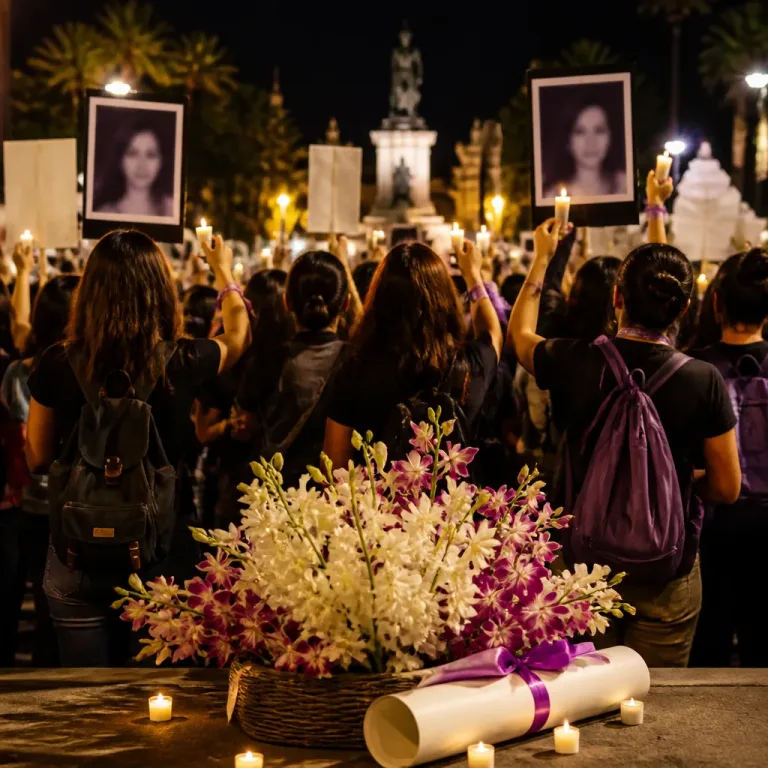 Familiares y colectivos exigen justicia tras feminicidio de María Cristina; detienen a un empresario