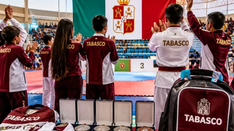 Tabasco suma ocho preseas en el Festival Mexicano de Taekwondo en Zacatecas