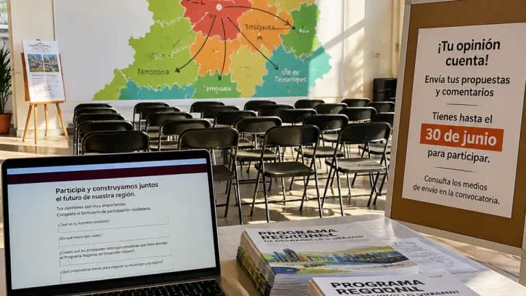 Tizayuca: convocan a ciudadanos a participar en el Programa Regional de Desarrollo Urbano