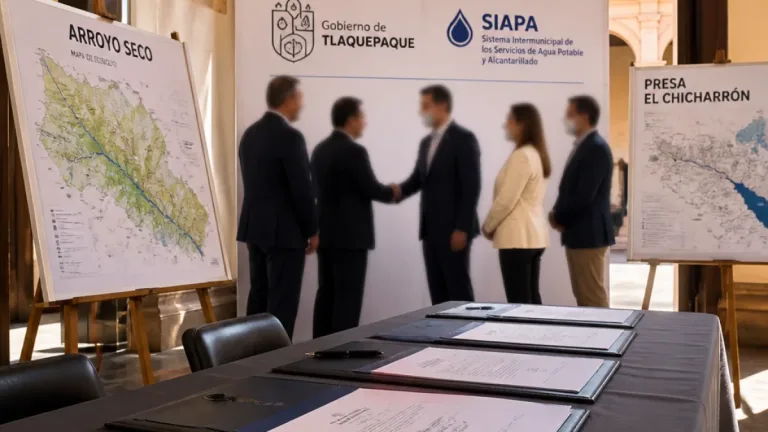 Tlaquepaque acuerda con Conagua plan para frenar invasiones en zonas federales y reducir riesgos